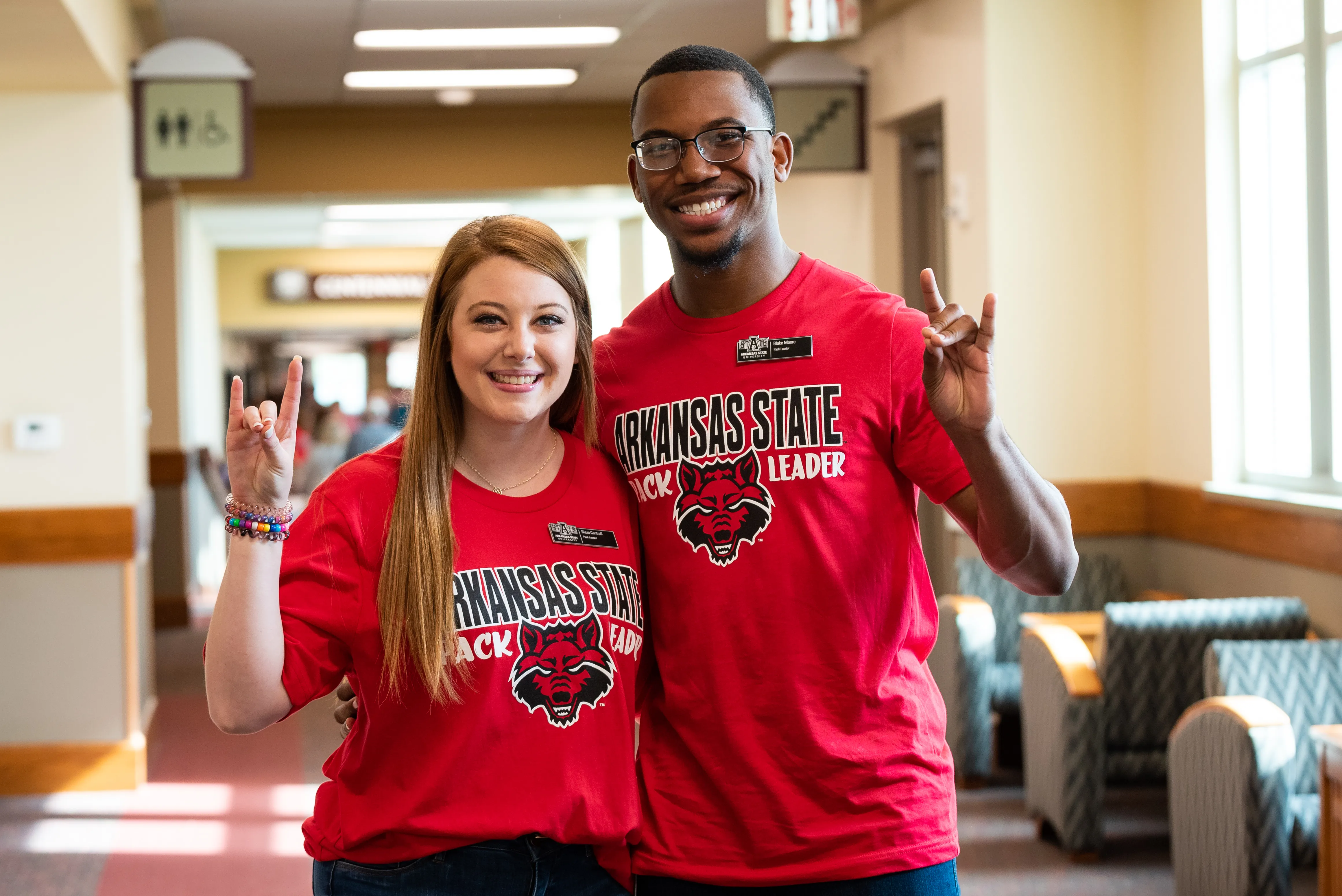 A group of pack leaders at orientation