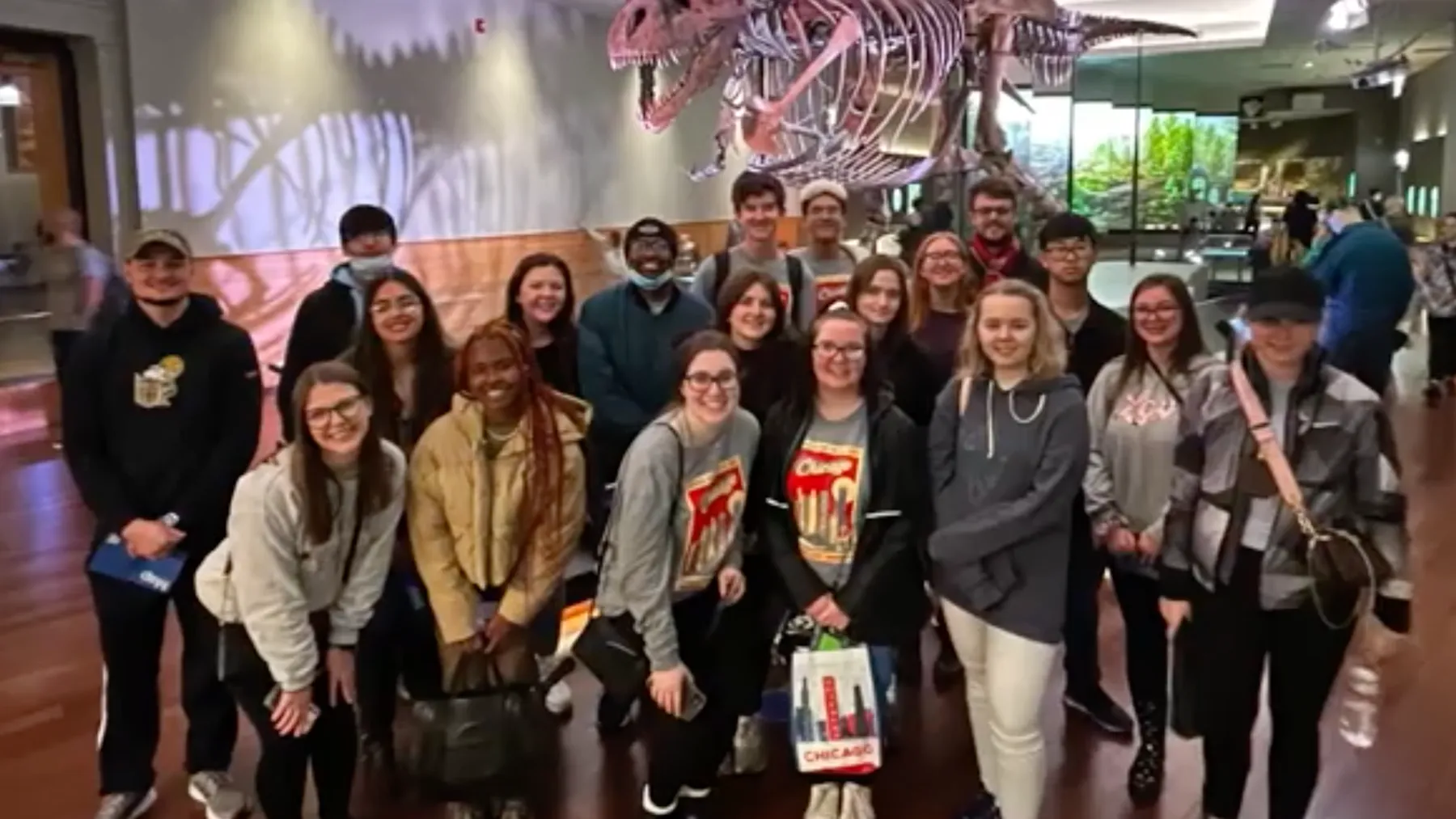 Students pose for a photo during the 2022 Brainy Break