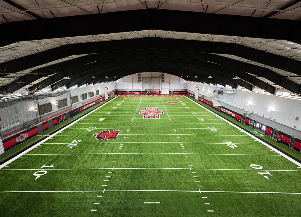 The football field inside the SAC.