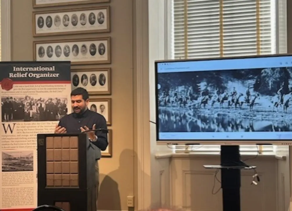 Mohamed K Abbas presenting research