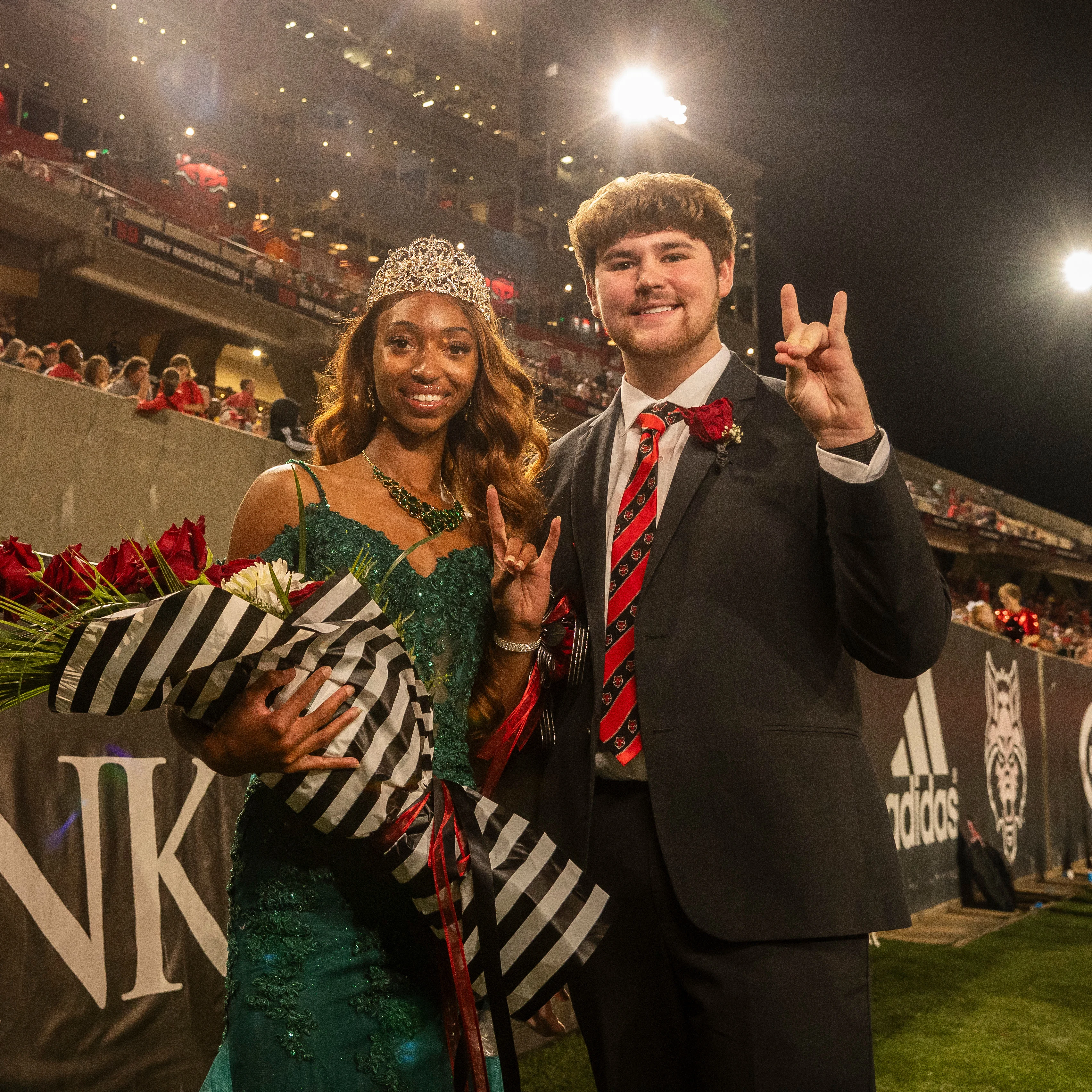 Lawson Davis at homecoming court