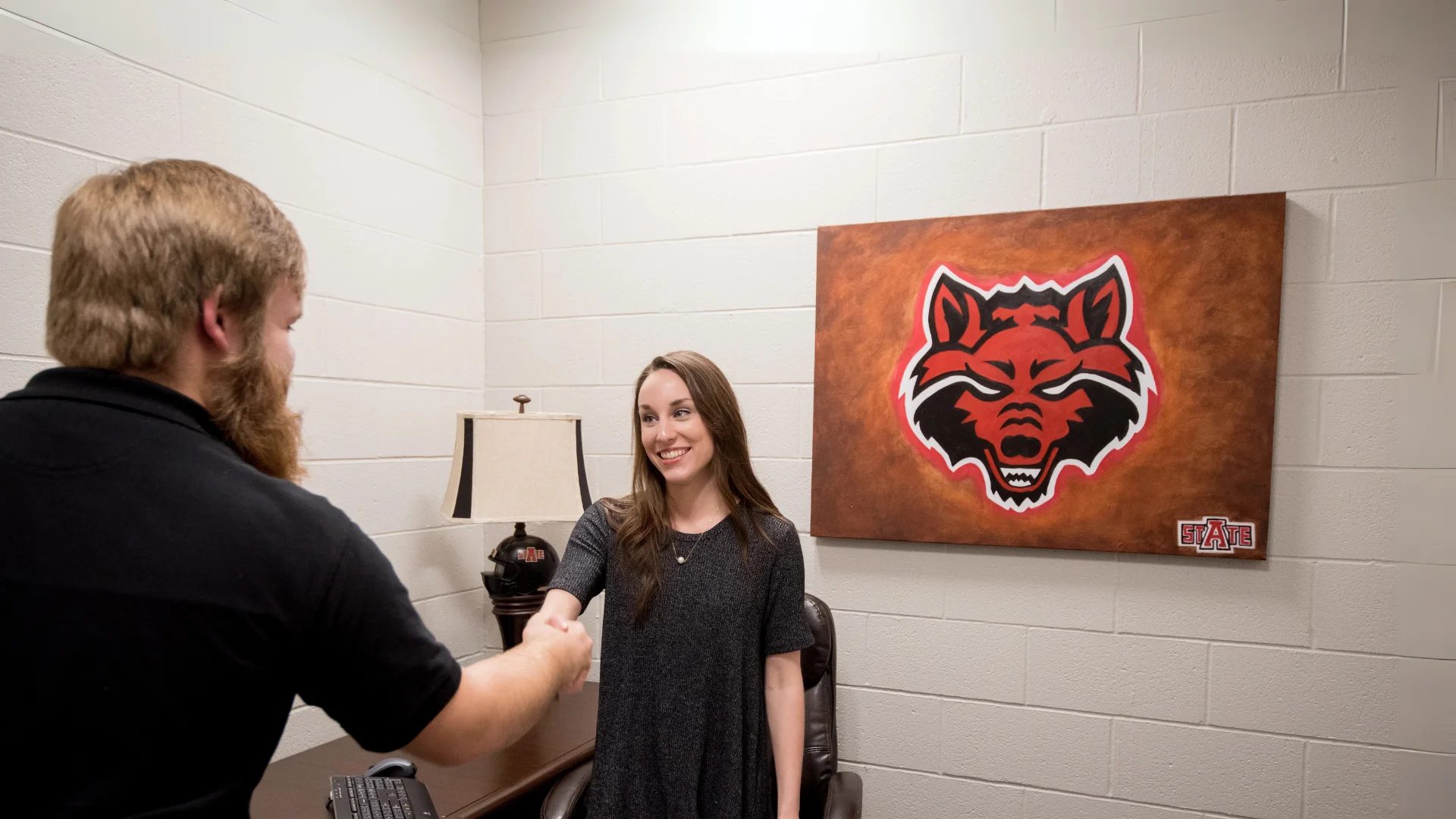 AState business class doing a mock interview
