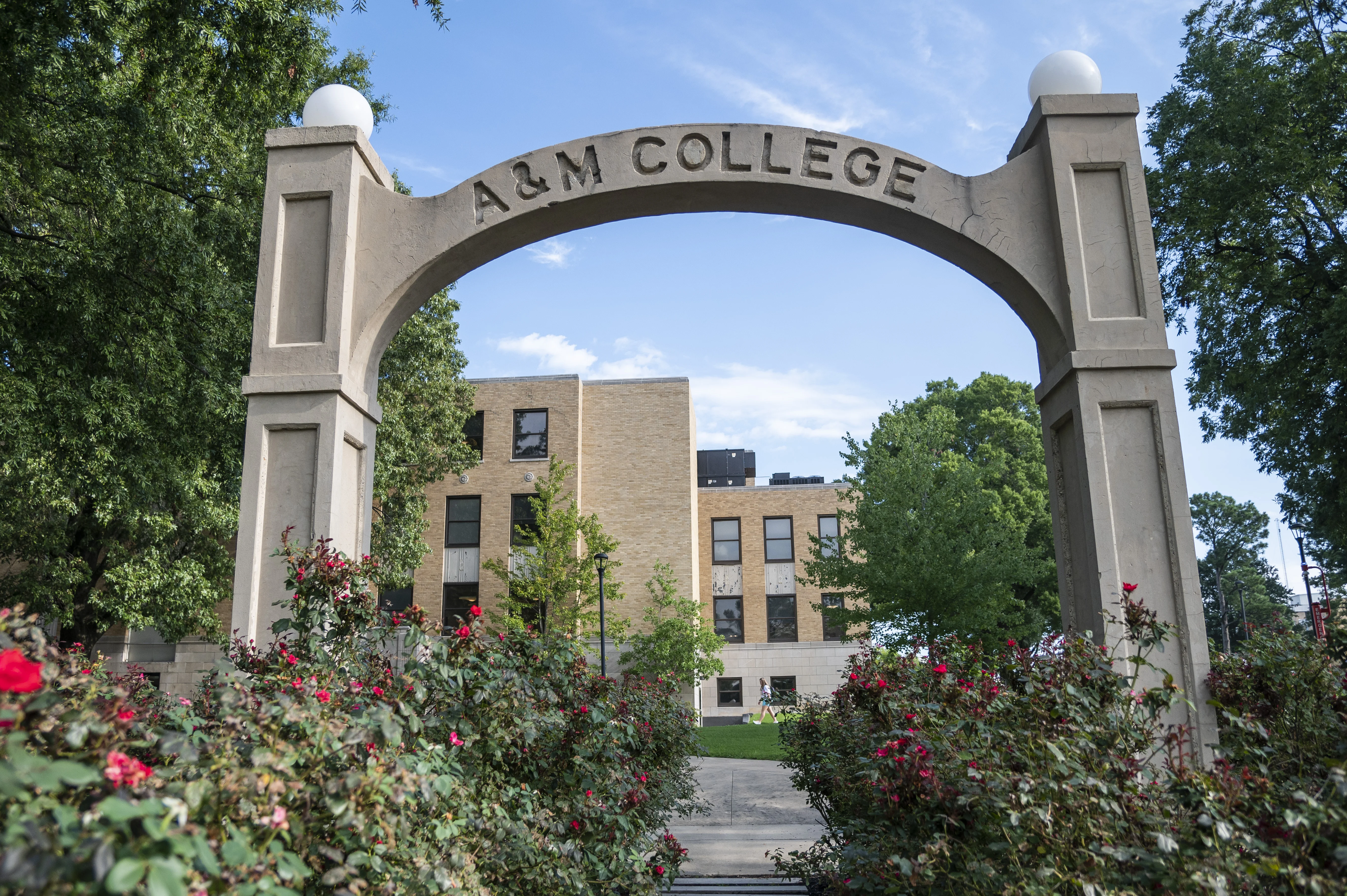 A&M Arch on campus 