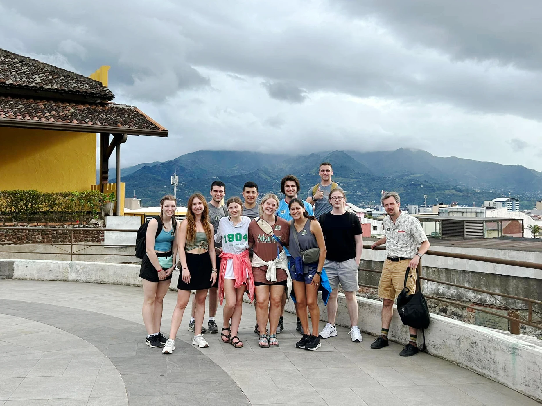 Group photo from the Study Abroad trip to Costa Rica