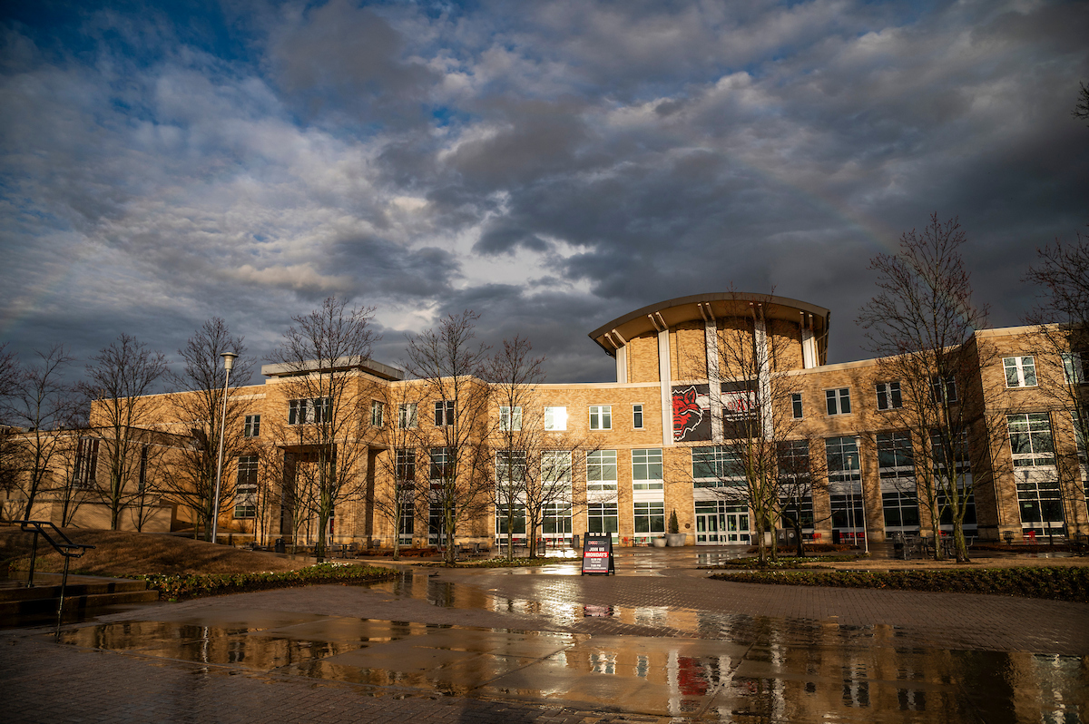 The Reng Student Union is the primary storm shelter on campus.