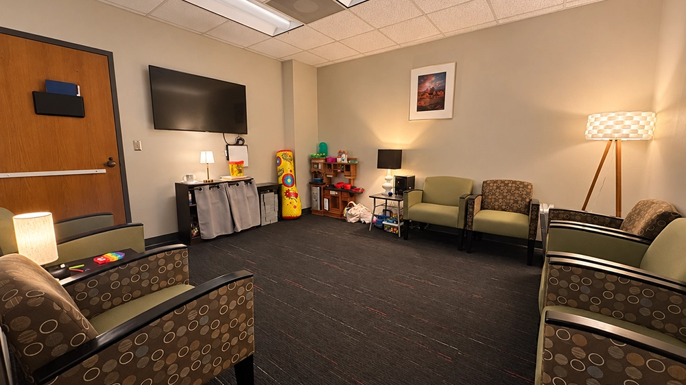 Lupine Wellness Center group counseling room.