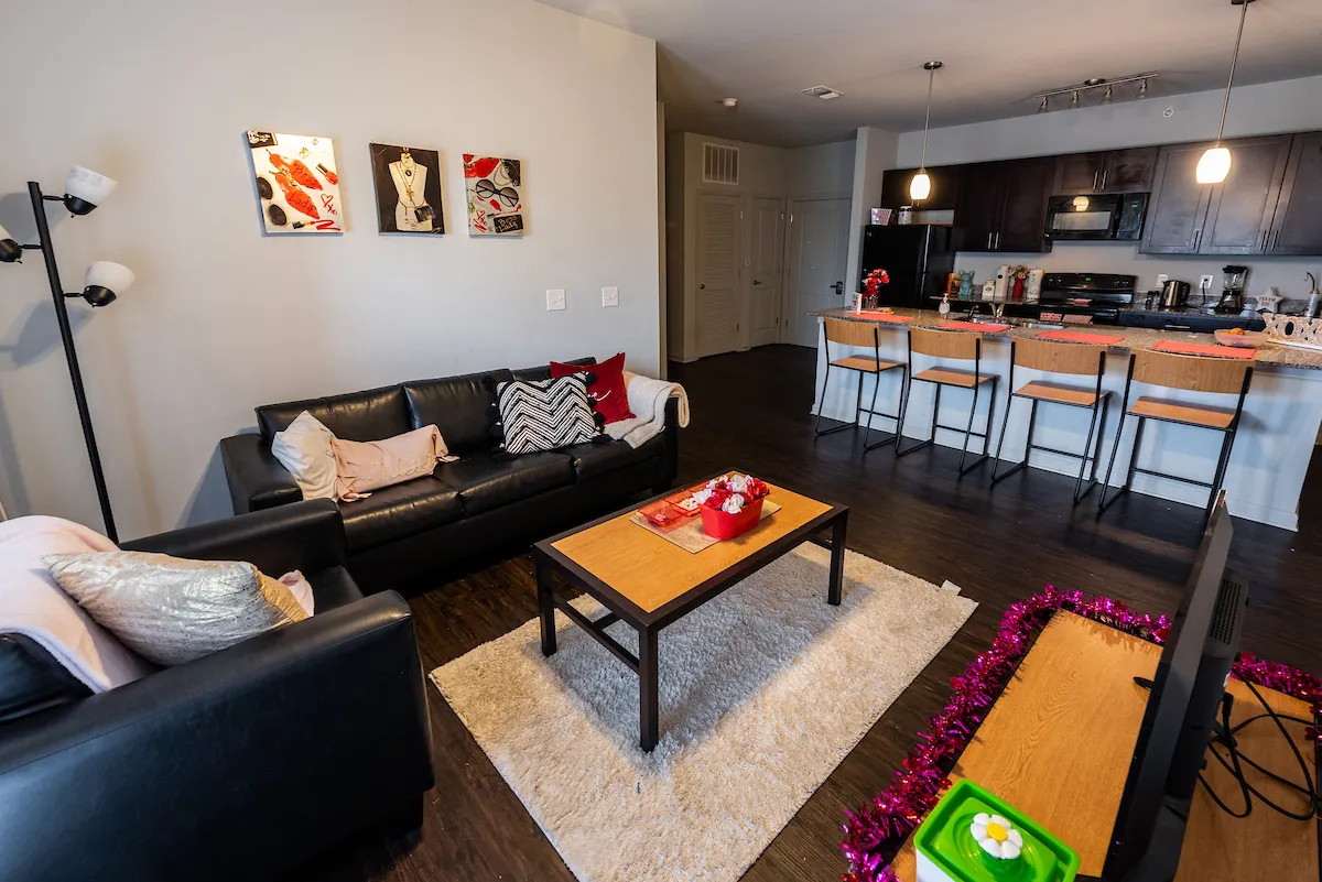 view of the living room area