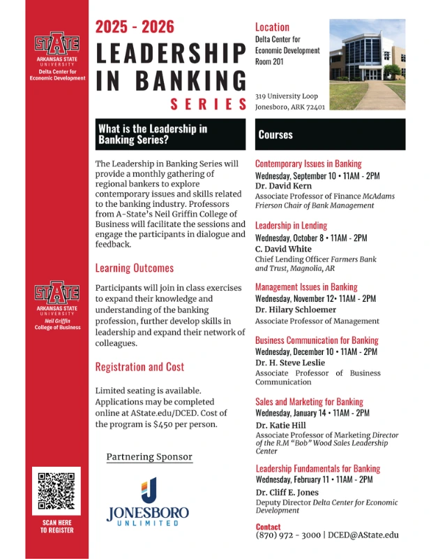 Leadership in banking flyer