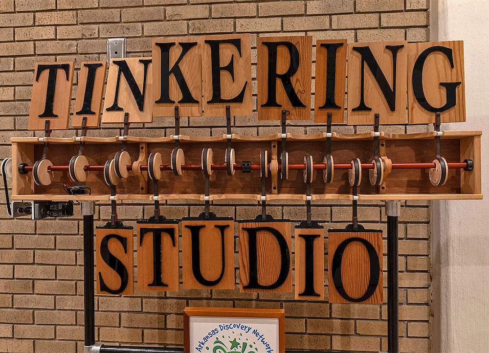 Tinkering Studio sign