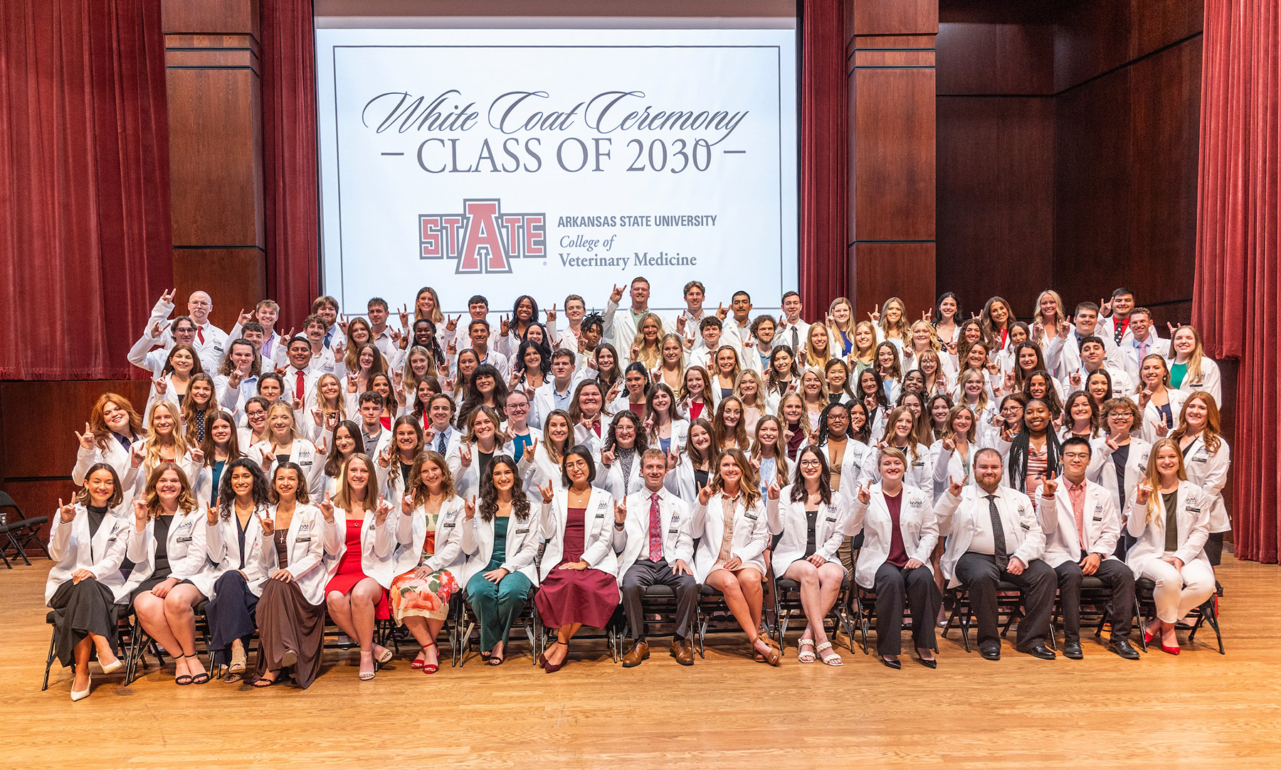 First Veterinary School class group photo.