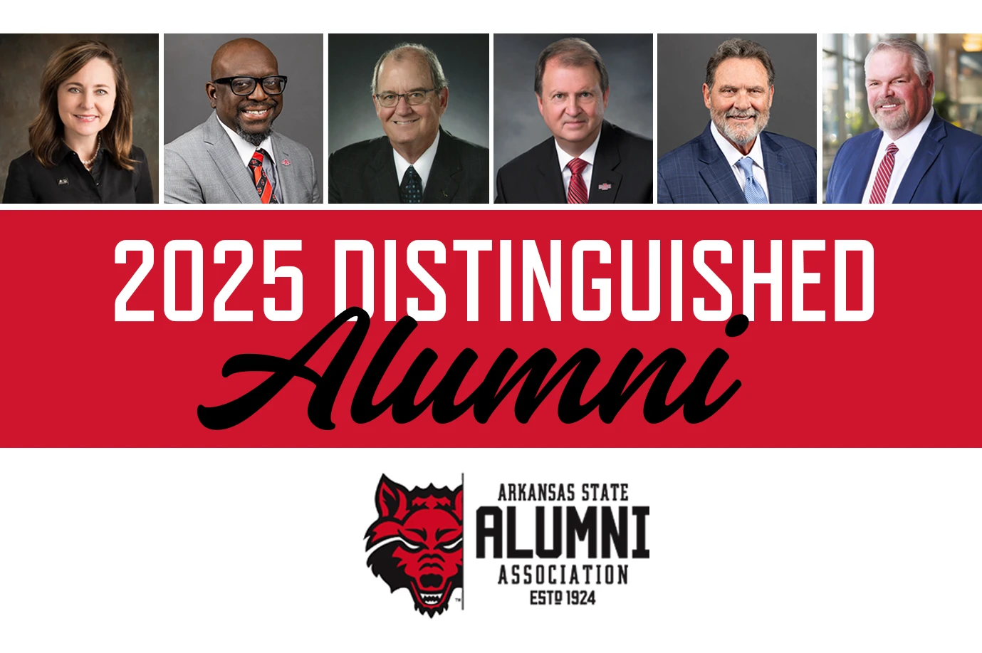 Alumni Association to honor Clark, Kale, Morris, Rhodes, Slayton and Stanley as 2025 Distinguished Alumni