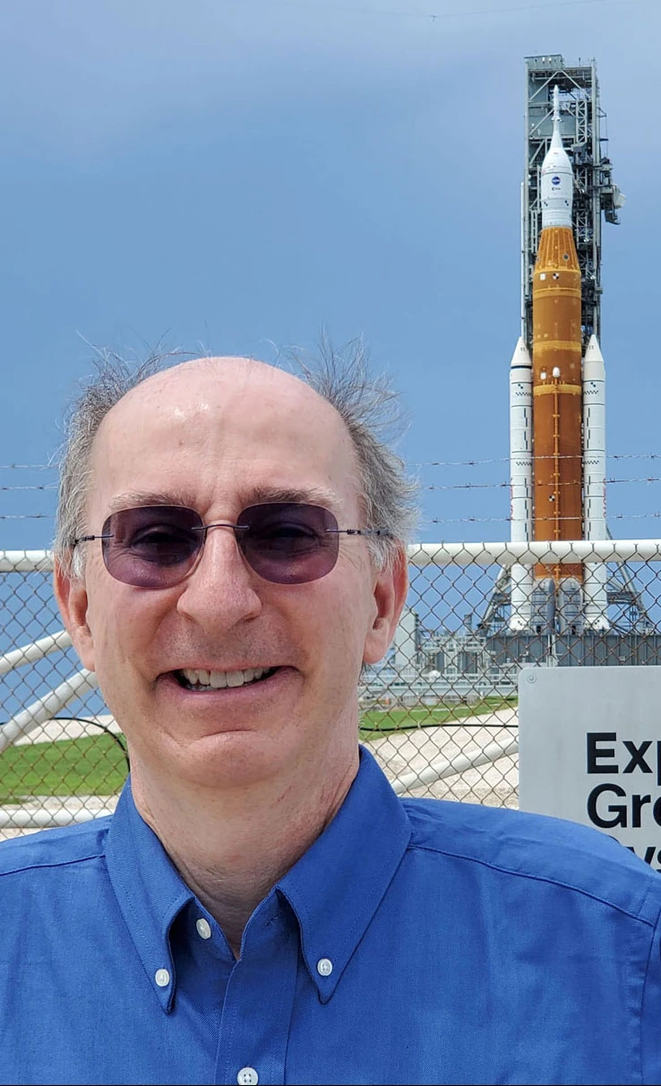 Dr. Les Johnson awaits launch of Artemis I in 2022.