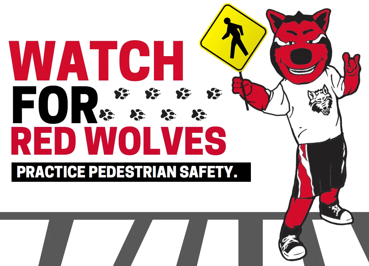 'Watch for Red Wolves' Crosswalk Safety Event Planned for March 15