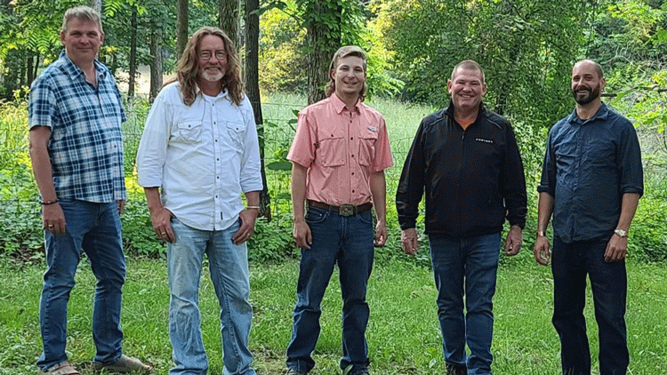 Nothin' Fancy members (from left) Chris Sexton, Mike Andes, Jacob Flick, Curt Gausman and Jenkins.