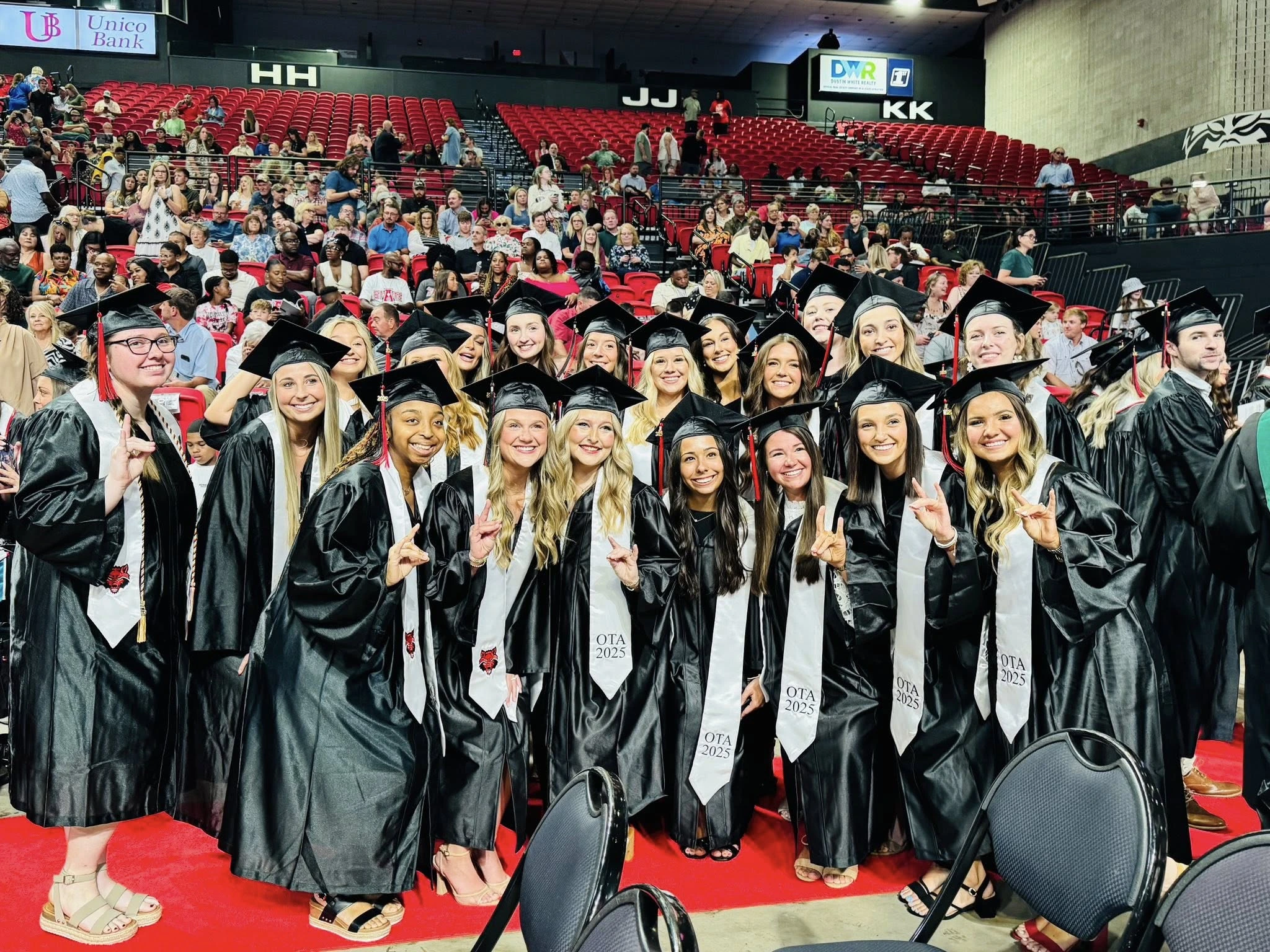 A-State occupational therapy students at graduation