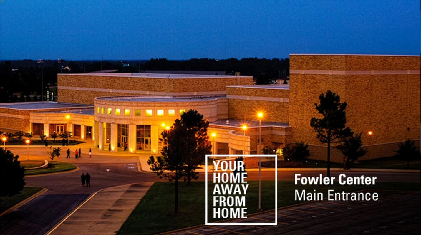 main entrance of the Fowler Center