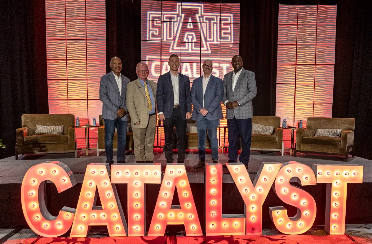 The agriculture panel at the second Catalyst event.